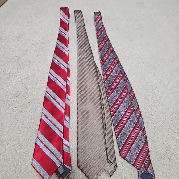 Brioni Ike Behar Zegna Lot of 3 Men's Luxury Designer necktie Tie silk italy - Picture 1 of 8